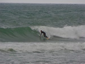 Porto de Mos after storm surf easterly wind