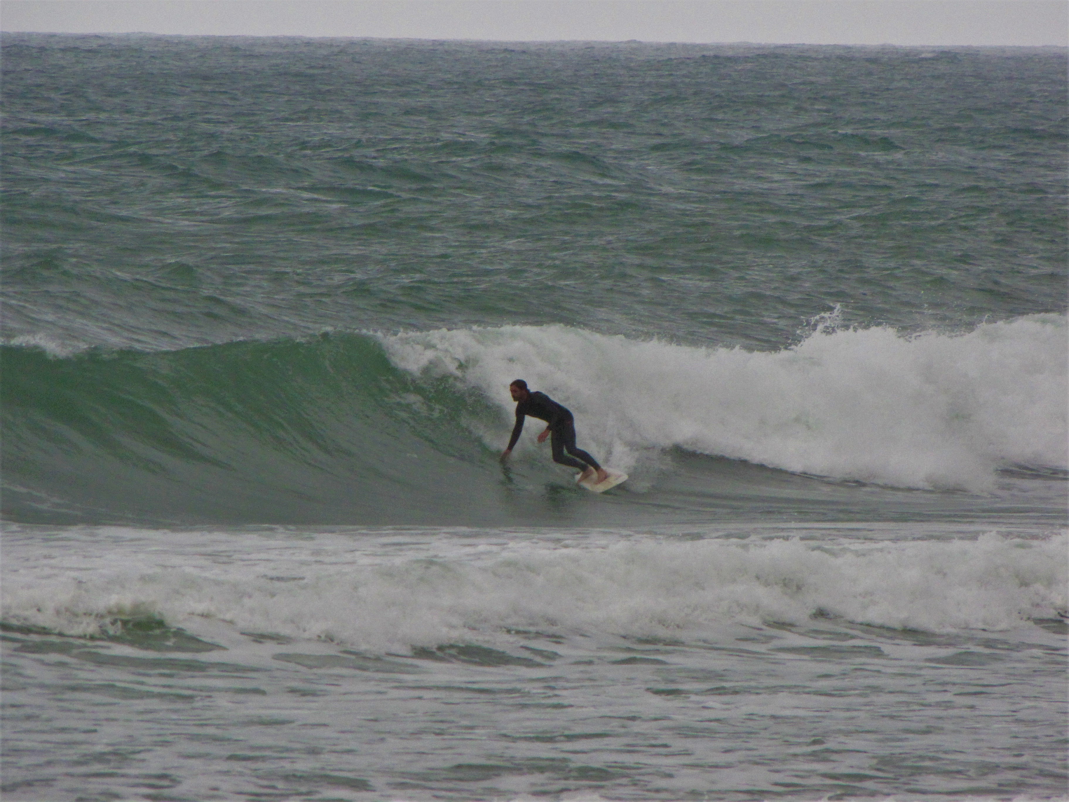 Porto de Mos after storm surf easterly wind