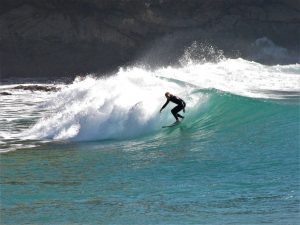 barranco surfing perfect lefts all morning