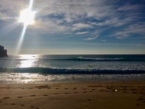 sunny days, offshore breeze, surf in the algarve in winter is the best