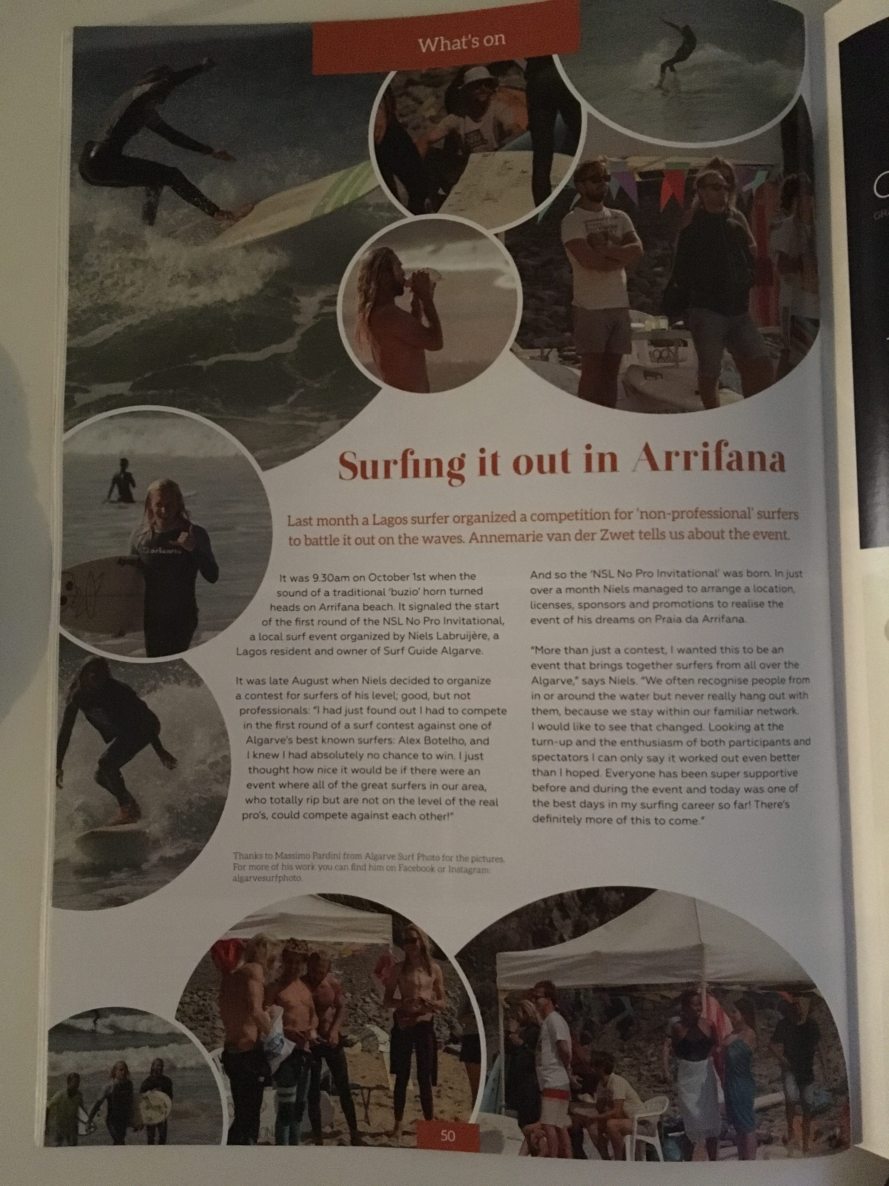 an article about he first edition of the ''NSL,, No-Po surf Invitational''