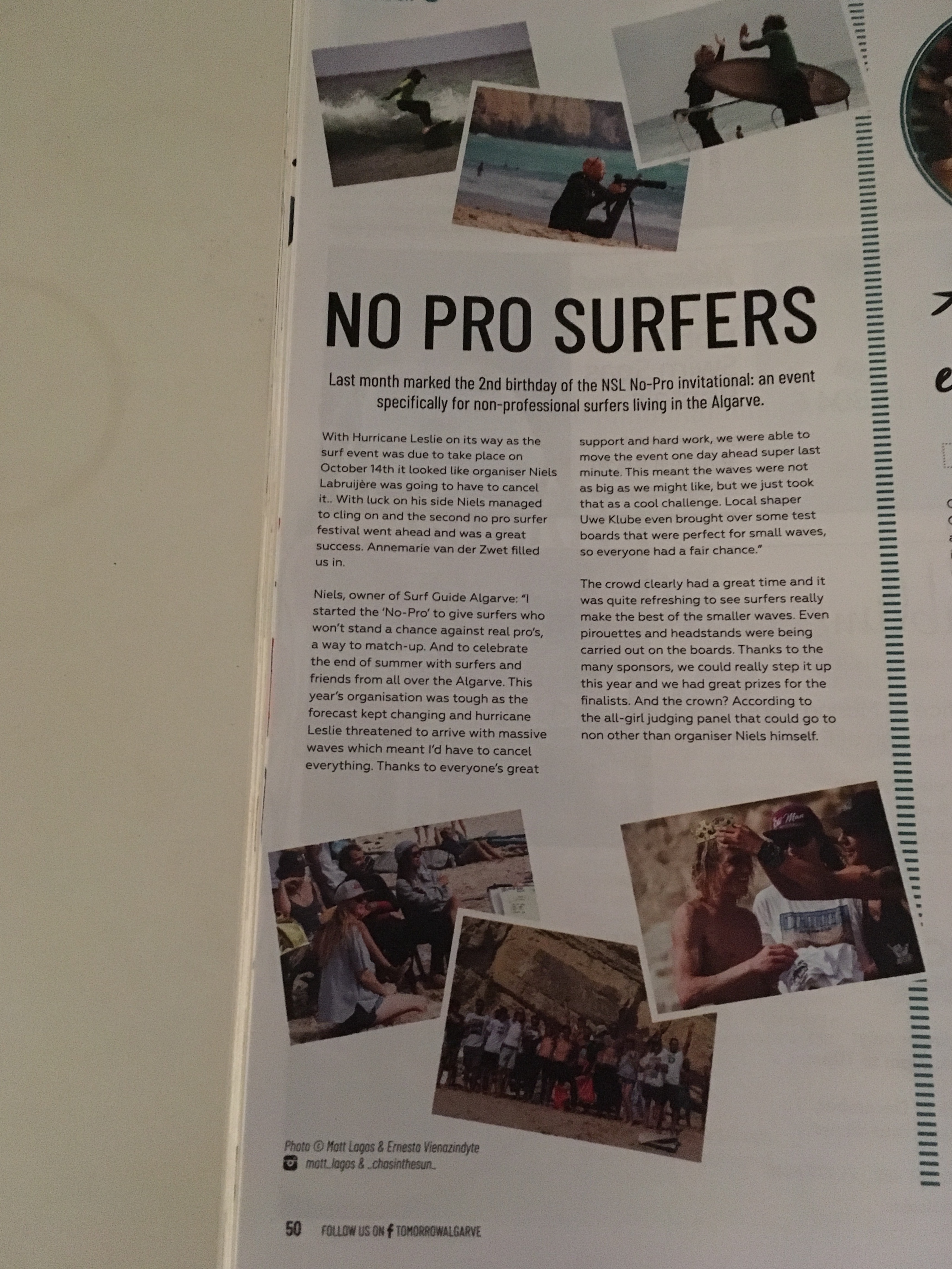 an article about he second edition of the ''NSL,, No-Po surf Invitational''