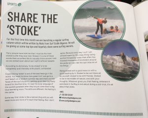 First edition of the Surf Guide Algarve Column