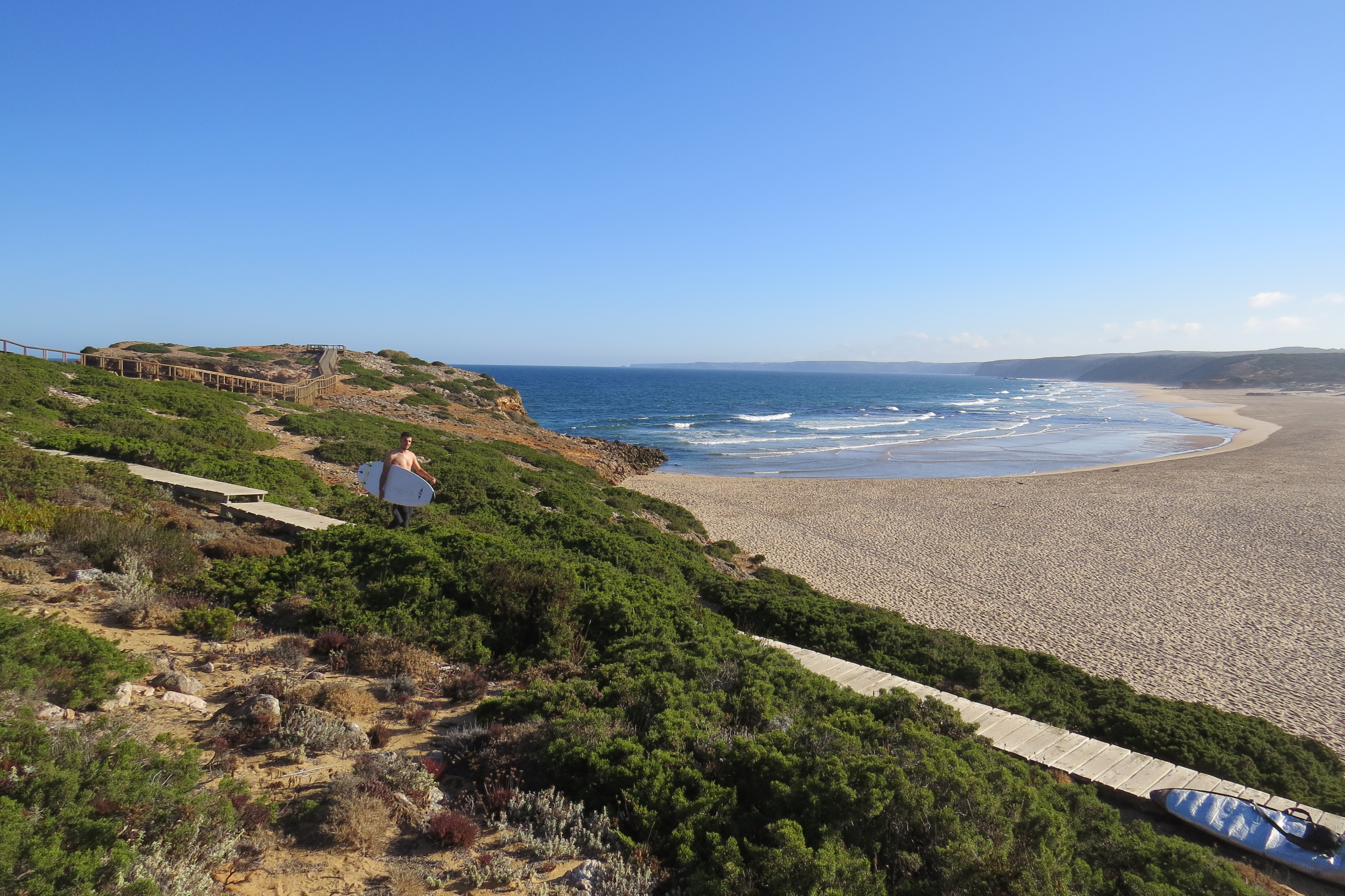 bordeira beach board walk