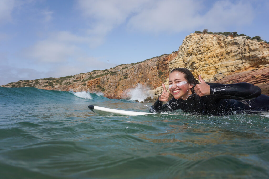 surfguide algarve surfgirl stoked shot massimo