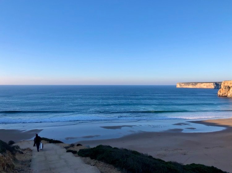 Beliche surf empty with Surfguide Algarve