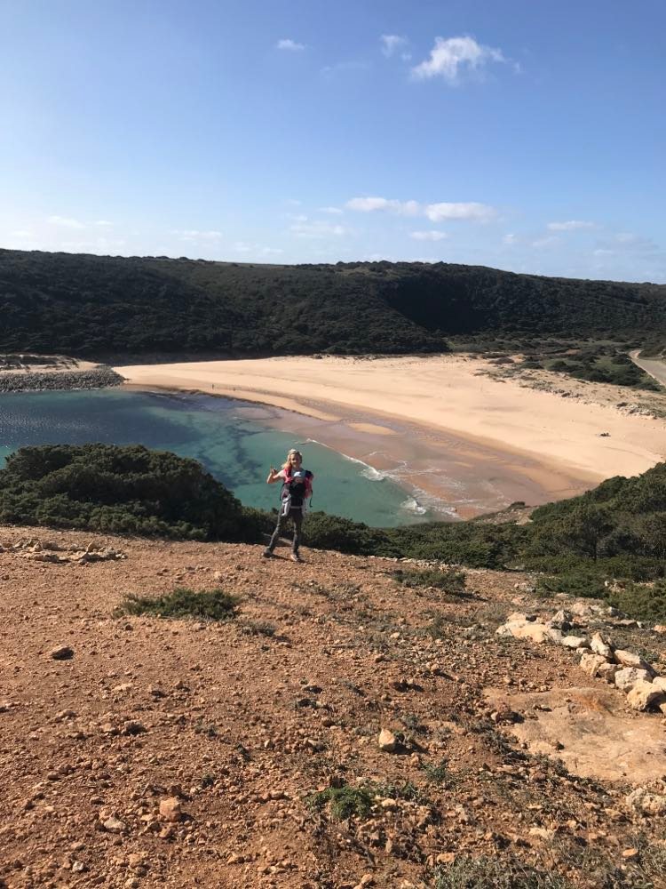 Barranco beach from top surf guide algarve