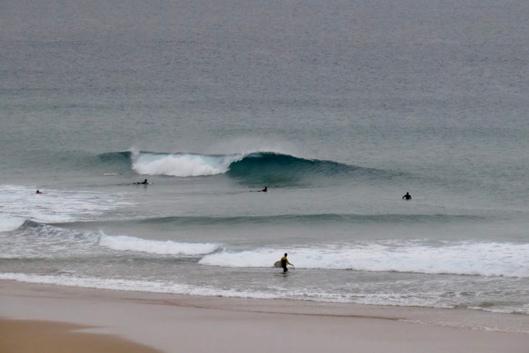 glassy surf Tonel Sagres with Surf Guide Algarve