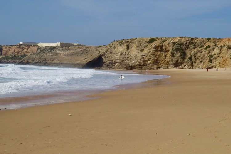 Mareta surf beach Sagres with surf guide algarve