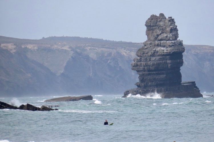 Arrifana surfing private peak surf guide algarve