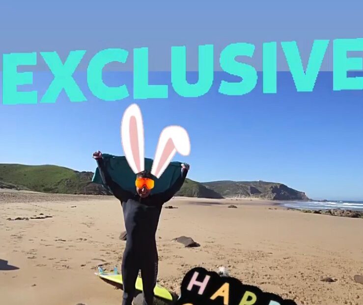 happy easter hunt amado surf empty beach surf guide algarve