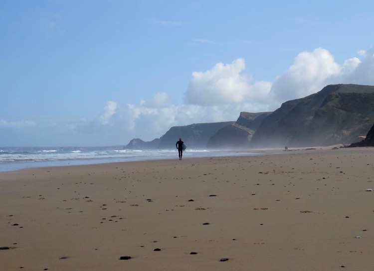 only ones out surfing castelejo cordoama surf guide algarve