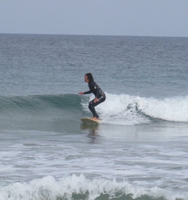 small wave perfect surf at cordoama with surf guide algarve