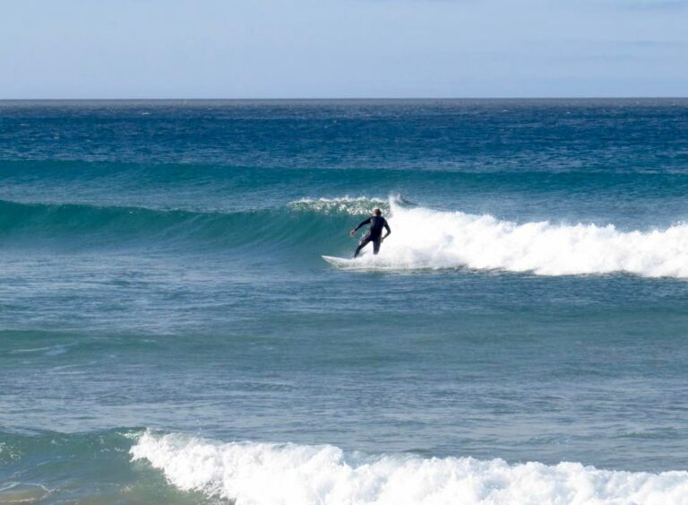 zavial surfing clean waves beach break surf guide algarve
