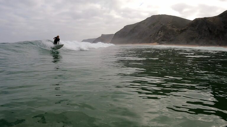 Surfing Algarve west coast with surf guide algarve