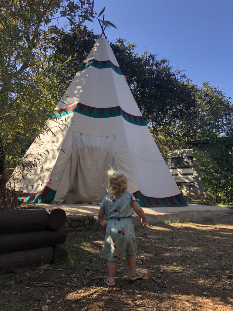 tipi tent after surf adventures surf guide algarve