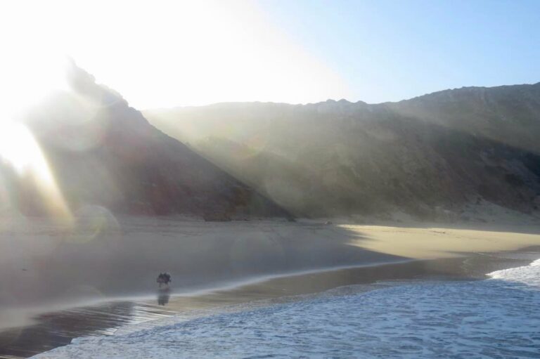 west coast sunrise empty beach surf guide algarve