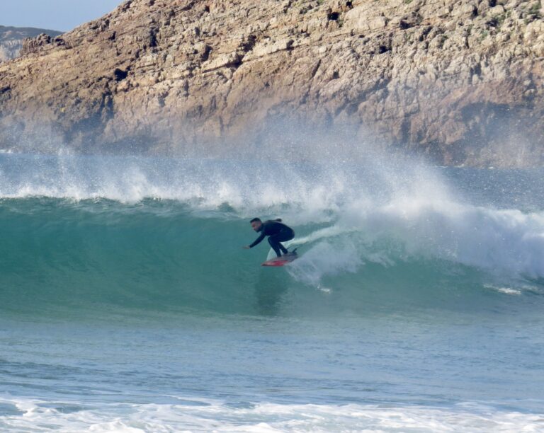 barrel time with surf guide algarve