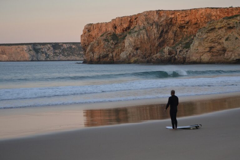 first one out beliche surfing with surf guide algarve