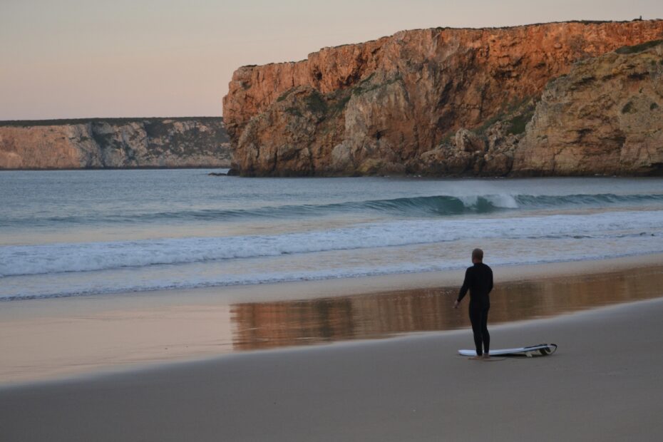 first one out beliche surfing with surf guide algarve