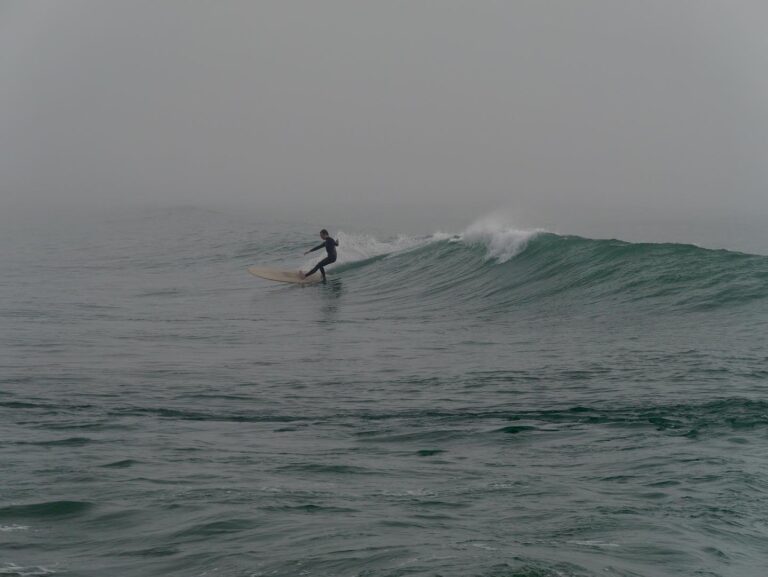 Surfing Lagos Meia Praia with Surf Guide Algarve