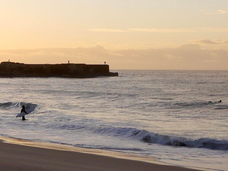 cabanas velhas surfing with surf guide algarve