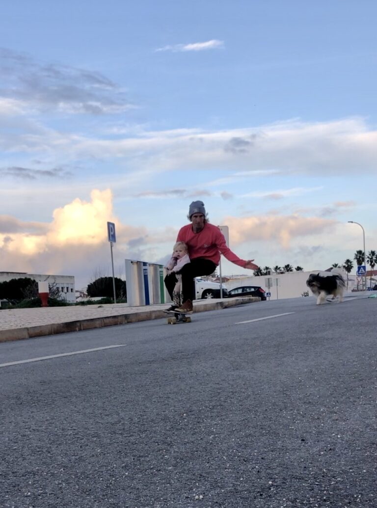 surfskate session with the princess