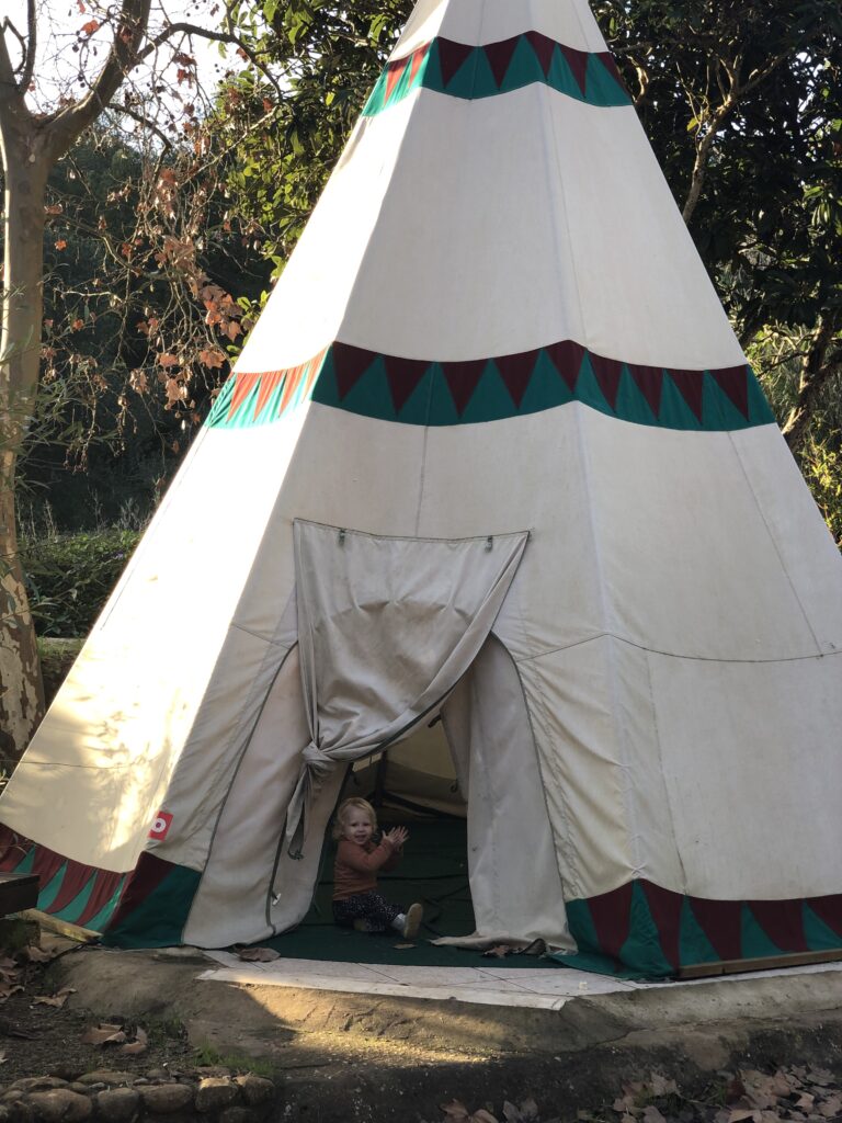 tipi tent surf guide algarve salema eco camp