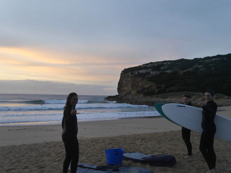 Surf girl squad stoked surf guide algarve