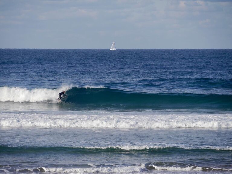 Tonel surfing with surf guide algarve