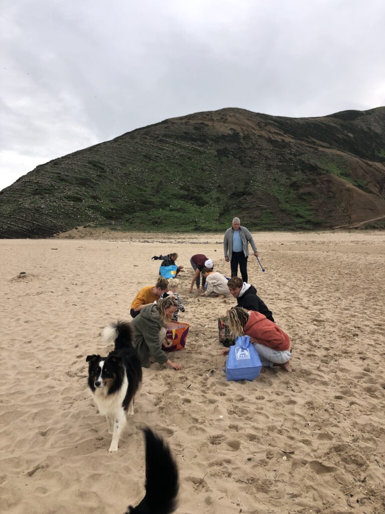 beach cleanup NewYears day surf guide algarve