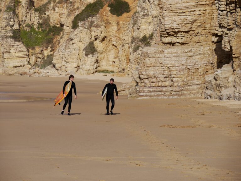 father and son beliche surf guide algarve