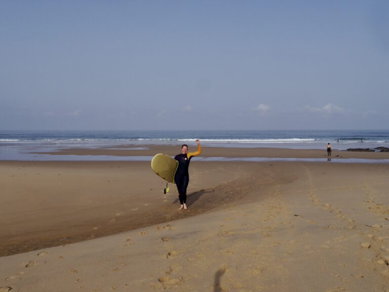 stoked missis surf guide algarve at cordoama longboard