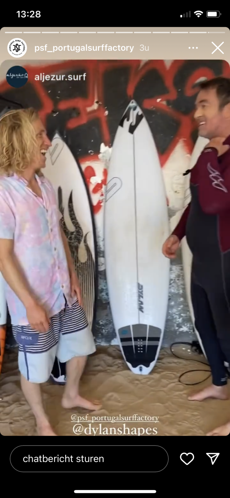dylan surfboard shaper and surf guide algarve