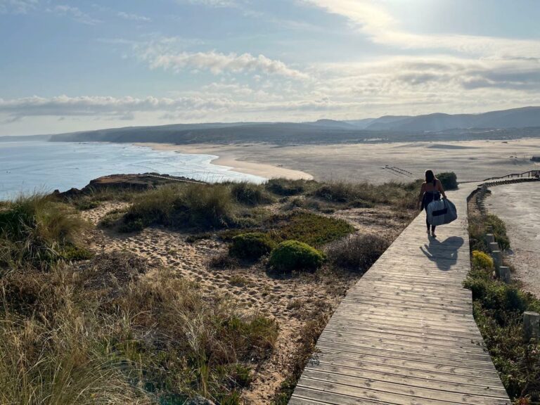 bordeira boardwalk surf guide algarve