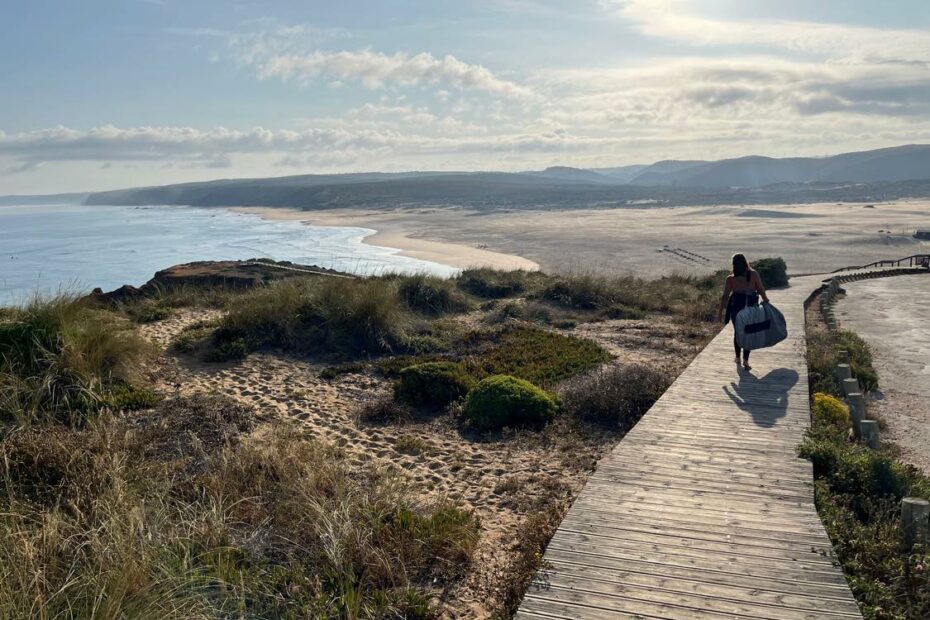 bordeira boardwalk surf guide algarve