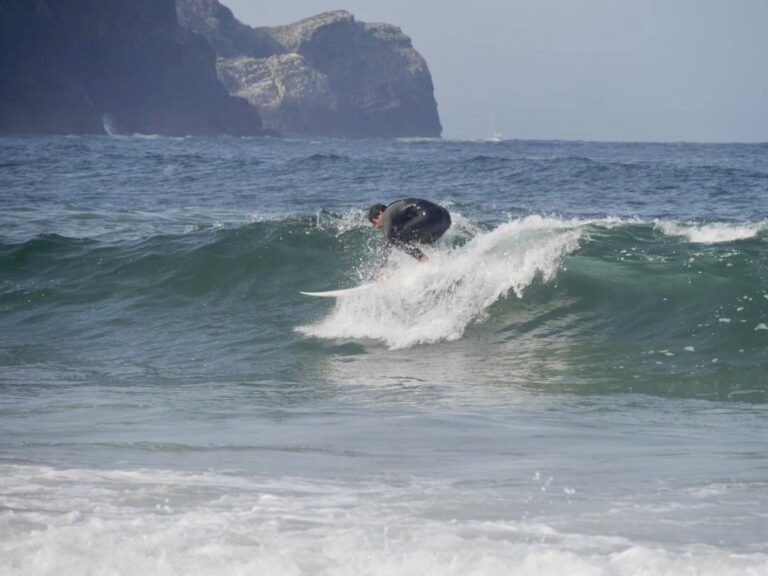 pop up surfing west coast surf guide algarve