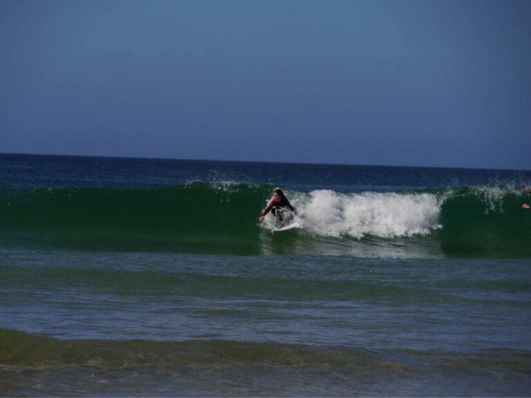 small wave, big fun gromm surfing zavial surf guide algarve