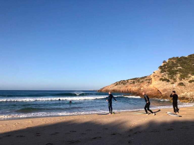 surf guide algarve does it again, zavial perfect small waves
