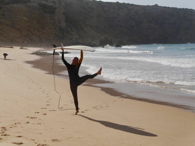 happy miss surf guide algarve zavial beach