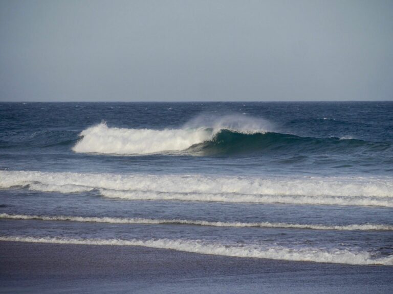 Empty winter waves in summer west coast surf guide algarve