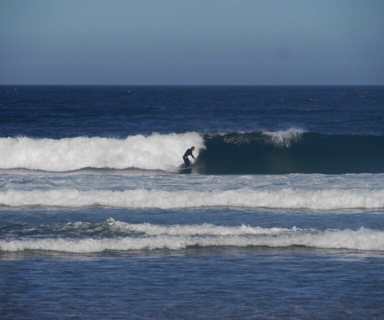 last wave for a while sharing the stokes with surf guide algarve
