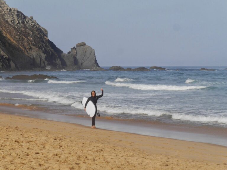 stoked surf guide algarve guests castelejo