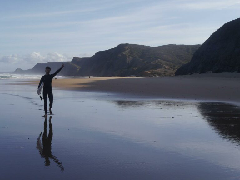 stoked after surf guide algarve guest