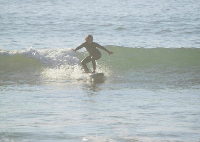 the stokemaster in her element surf guide algarve south coast