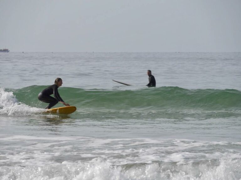 zavial clean surfing surf girl surf guide algarve