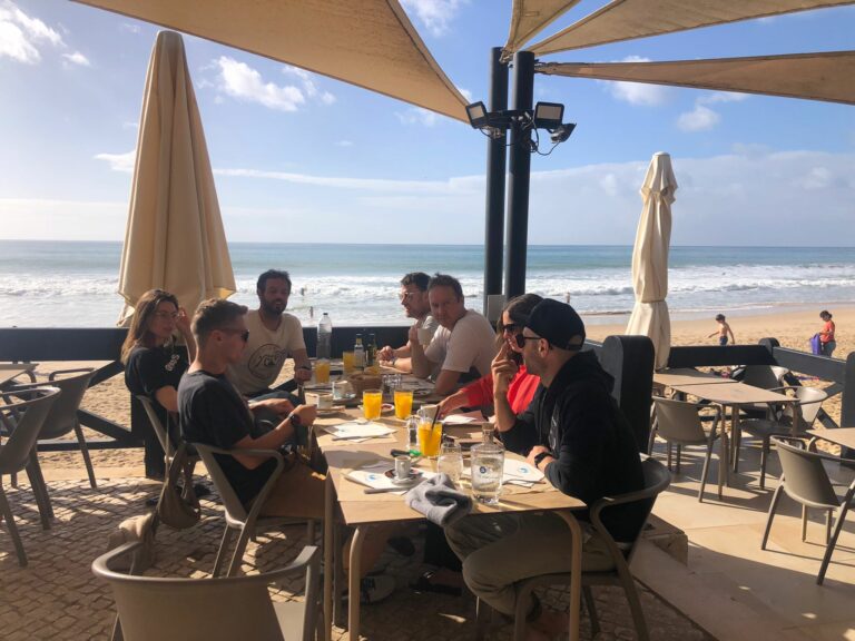 campimar lagos seaview after surf breakfast surf guide algarve