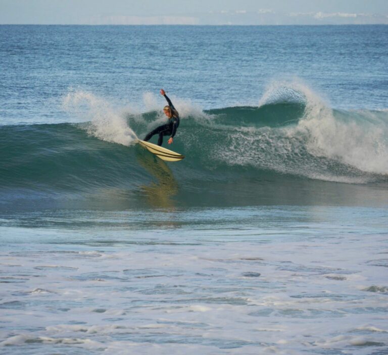 first wave of the day surf guide algarve cabanas velhas