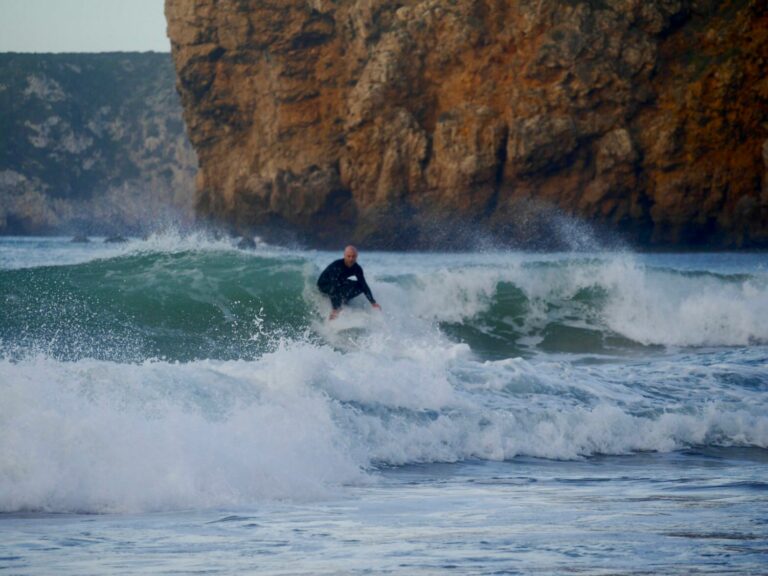 in and out of focus surfing beliche with surf guide algarve