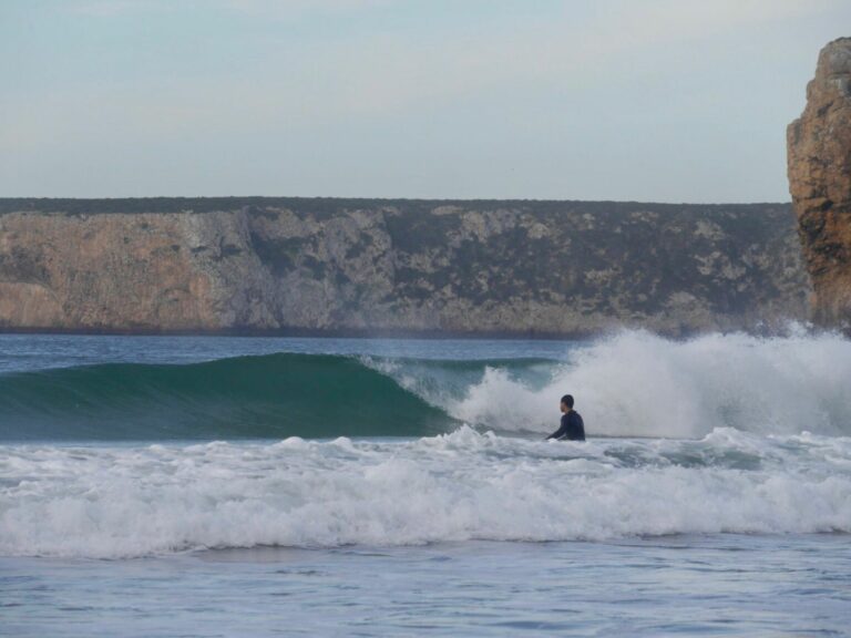 small wave perfection, no one out surf guide algarve in beliche